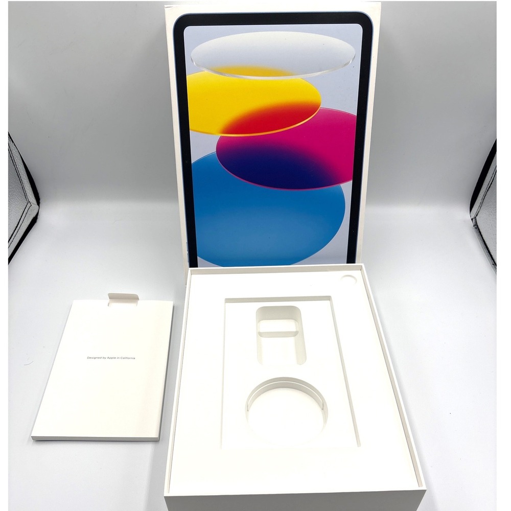 Apple iPad 10th Gen EMPTY BOX 128GB Blue Tech Aesthetic Retail Packaging A2696